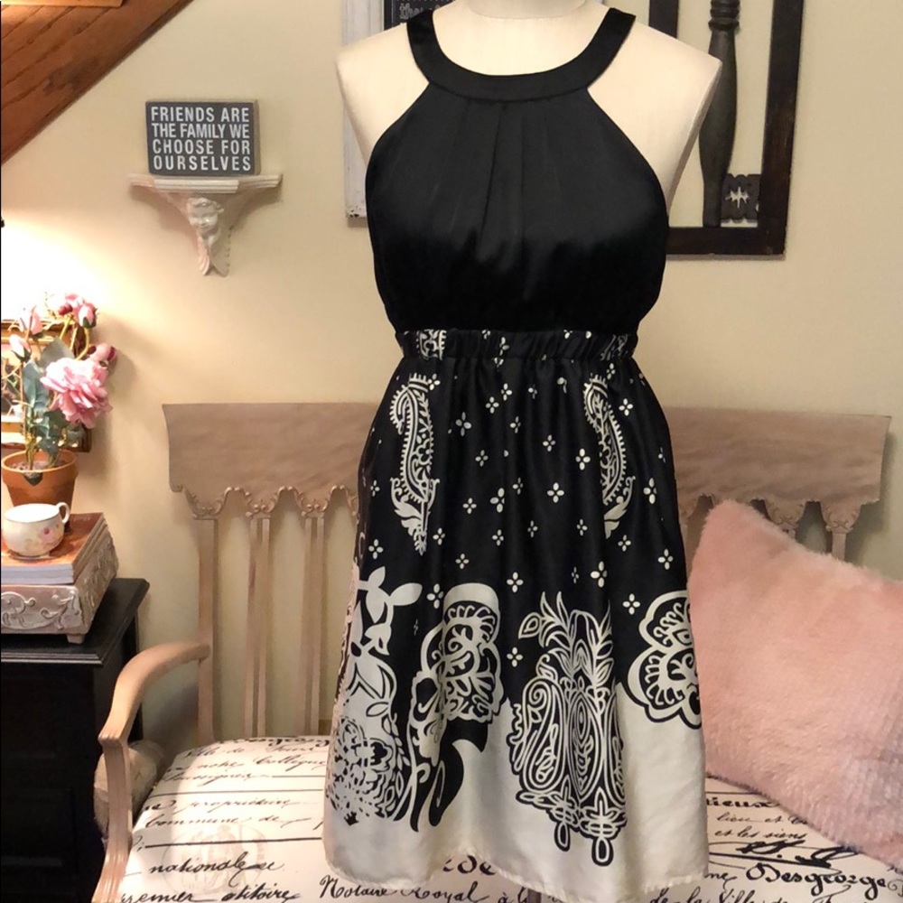Francesca’s Collection Black/Cream Dress